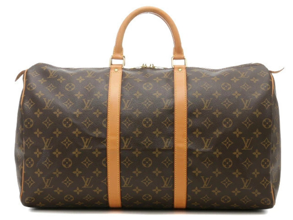 LOUIS VUITTON Keepall Boston Bag Travel Monogram